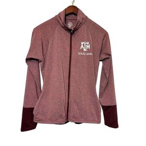 Texas A&M Rivalry Threads Women's Maroon Long Sleeve Zip Jacket Size S